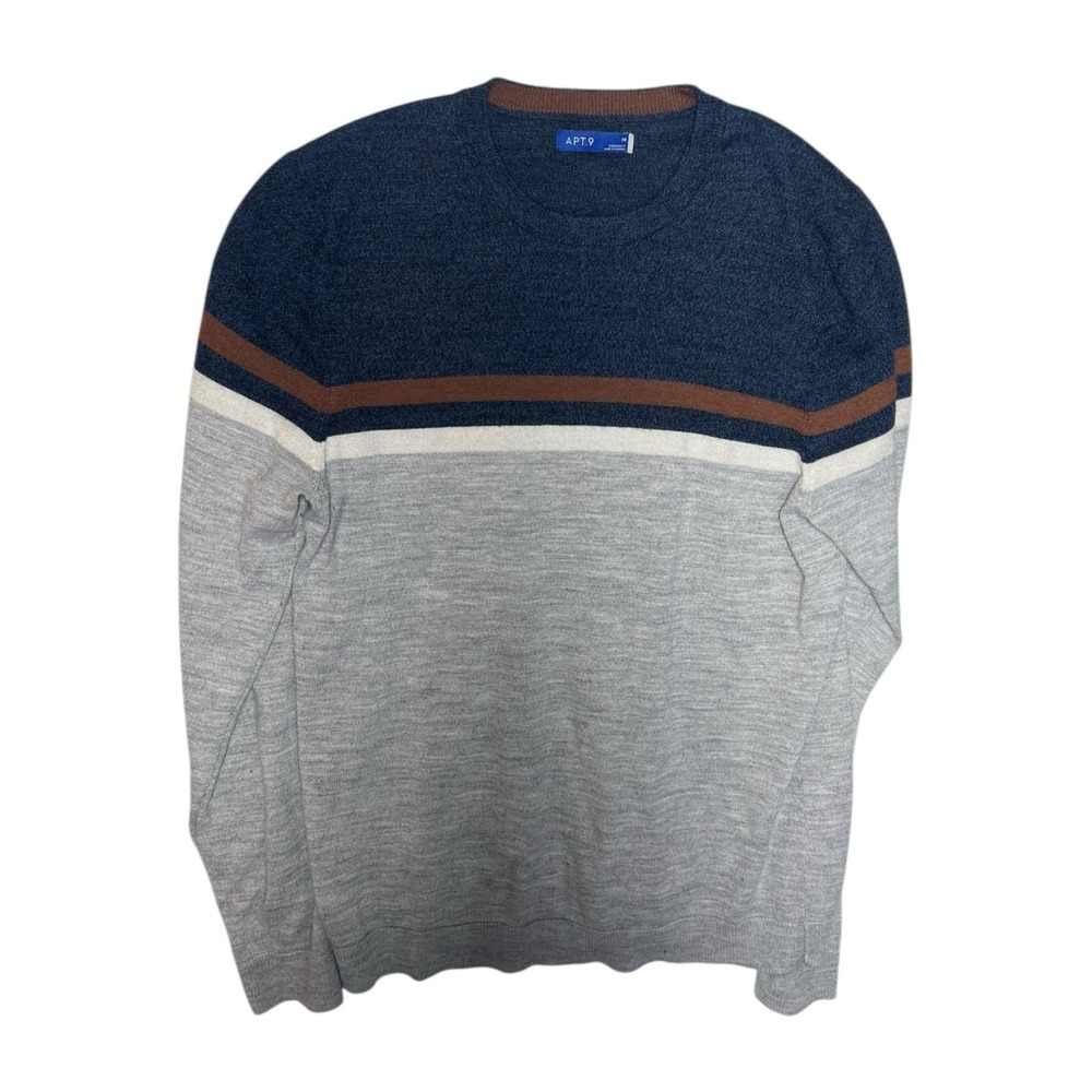 Apt 9 Multicolor Crewneck Sweater Size Medium Standard Fit